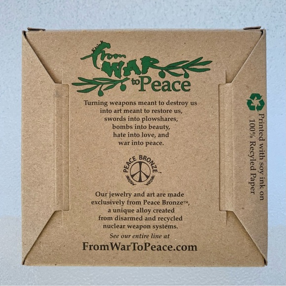 Bronze Labyrinth Ornament with Ribbon - Picture 2 of 2